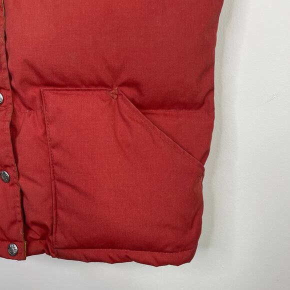 Vintage 80s The North Face Brown Label Down Puffer Vest Gorpcore Winter Women L - Picture 8 of 16